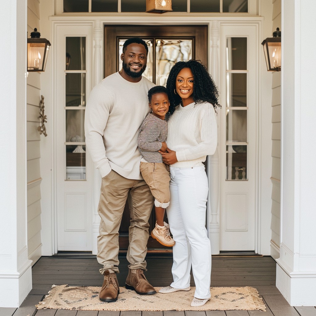 Happy family portrait